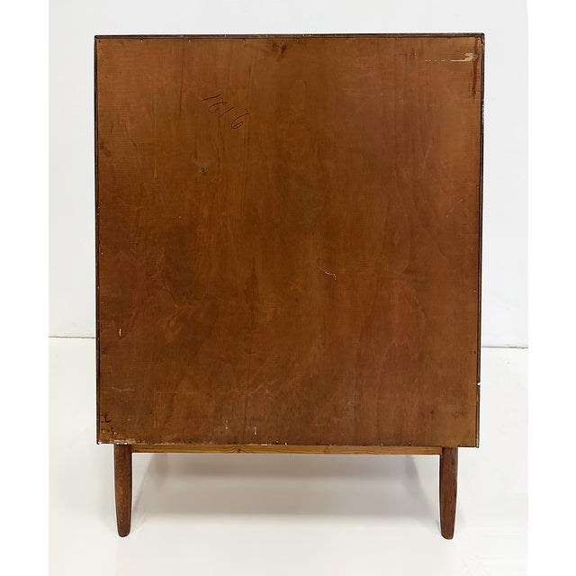 Auburn Mid-Century Danish Modern Teak Curved Chest of Drawers, Kai Kristiansen Style For Sale - Image 8 of 8