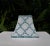 "Kashmira" Aqua Block Print Lamp Shade For Sale - Image 10 of 10