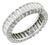 Late 20th Century Platinum Eternity Band, Size 5 For Sale