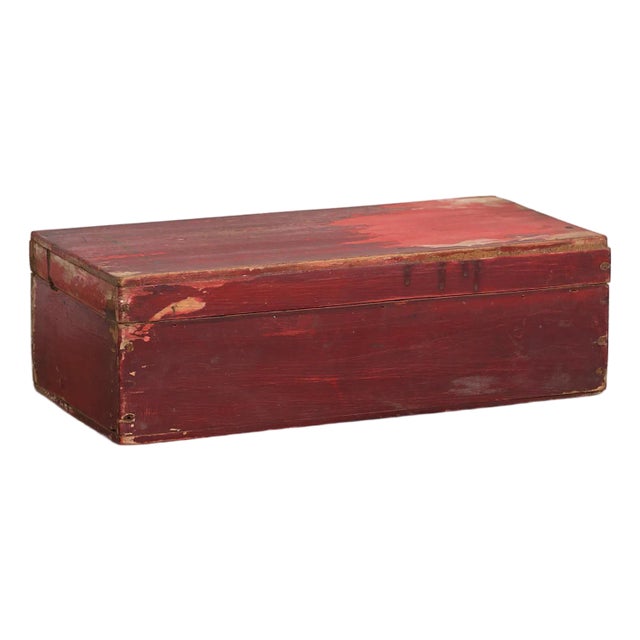 Antique Chinese Red Case, 1900s For Sale