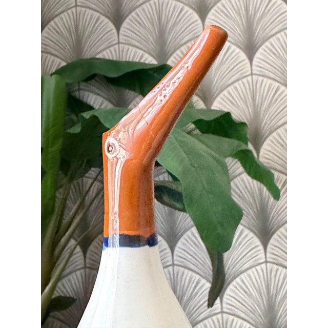 Rare Vintage 1950s Mid-Century Modern La Gardo Tackett Sea Bird Cruet Iconic + Rare Pasadena Southern California Studio Pottery For Sale - Image 9 of 12