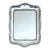 20th Century Silver Tray Rectangular With Scalloped Edge For Sale