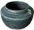 Modern Signed Hand-Thrown Studio Pottery Vase With Verdigris Glaze | Brutalist / Axel Salto–Inspired | Dated 2008 For Sale - Image 3 of 7