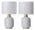 Vintage Murano Glass Opaline Spiral Table Lamps, Italy, 1960s, Set of 2 For Sale