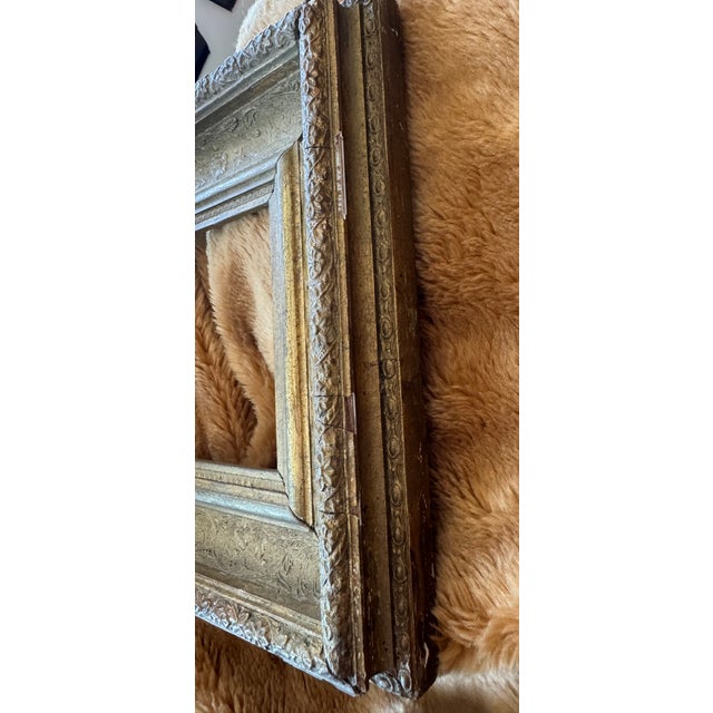 Wood 1936 French Watercolor Landscape Painting in Antique Frame For Sale - Image 7 of 12