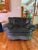 1990's Natuzzi Suede Lounge and Ottoman For Sale In San Antonio - Image 6 of 13