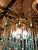 Vintage Gold Rain Chandelier with Handmade Murano Glass Blue Drop, Italy, 1960 For Sale - Image 11 of 13