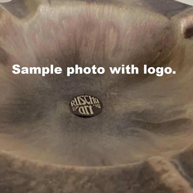 Vintage Handmade Ceramic Ashtray Marbled in Beige & Brown by Ruscha Art, Germany, 1960s For Sale - Image 6 of 7