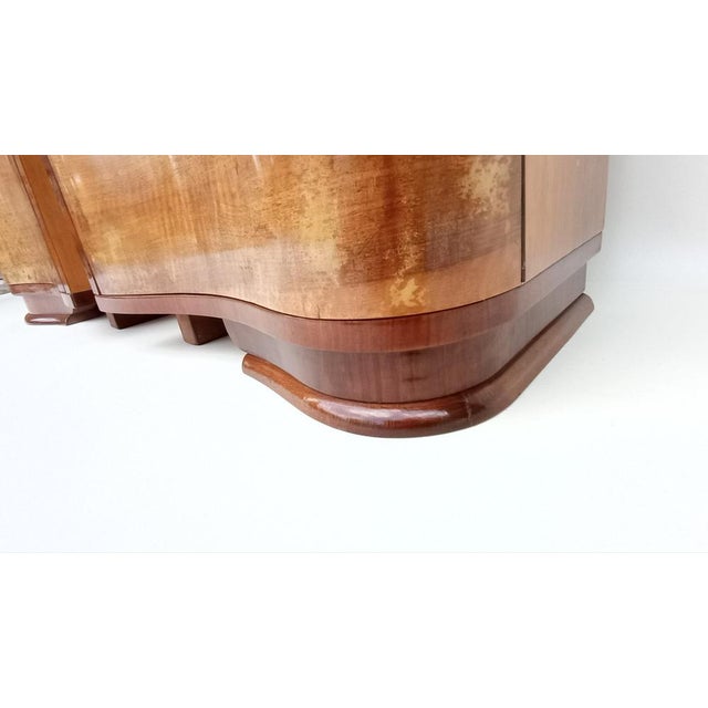 Brown Art Deco Bedside Tables by Jindřich Halabala for Up Závody, 1940s, Set of 2 For Sale - Image 8 of 14
