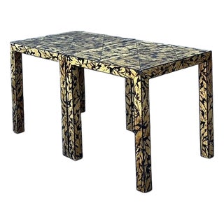 Vintage Regency Faux Finished Side Tables - A Pair For Sale