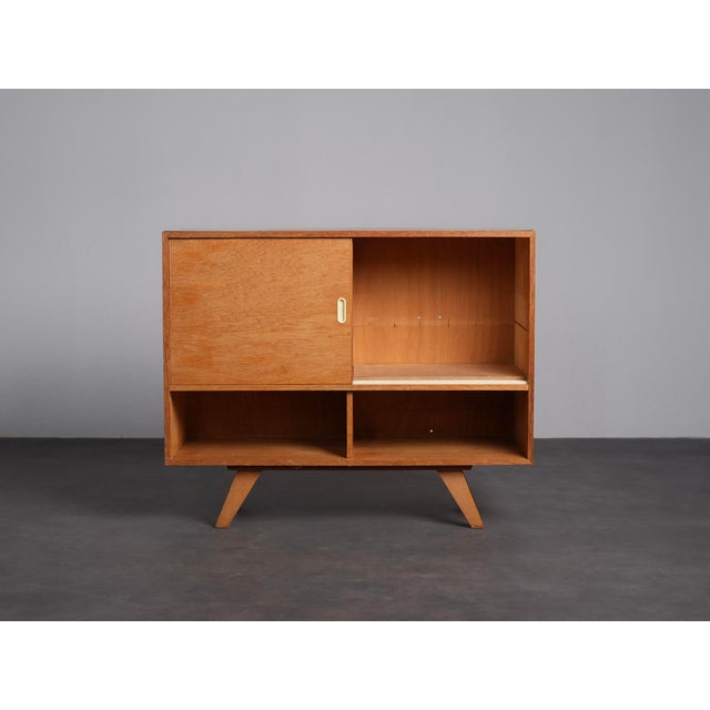 Sideboard with Sliding Doors attributed to Jiří Jiroutek, Czechoslovakia, 1960s For Sale - Image 4 of 10