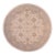 Shabby Chic Ziegler Ivory/Grey Wool Round Rug - 7'11'' X 8'1'' For Sale