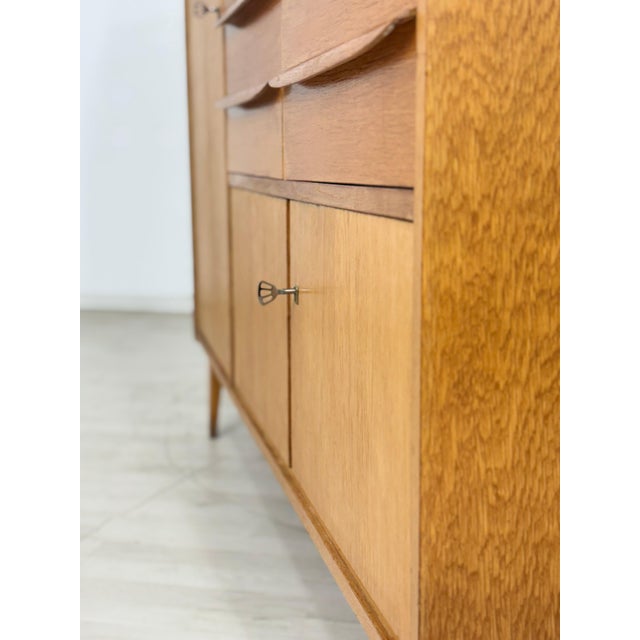 Mid-Century Oak Highboard, 1960s For Sale - Image 10 of 16