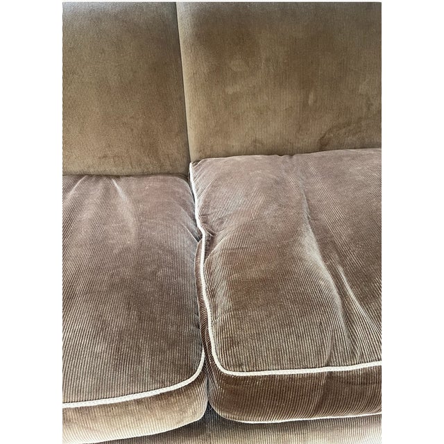 Textile Charles of London Brown Sofa For Sale - Image 7 of 8