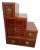 1990s Japanese Kaidan Tansu Step Chest Cabinet Pin Locks Four Pass Through Drawers 1a For Sale