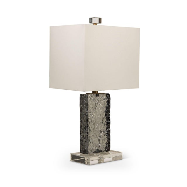 Azure Smoke Accent Lamp For Sale In Chicago - Image 6 of 8