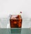 Tortoise Shell Effect Acrylic Squared Ice Bucket, Italy, 1970s For Sale - Image 10 of 14