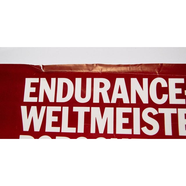 The piece this original vintage poster was released by porsche to celebrate the 1985 endurance world championship season....