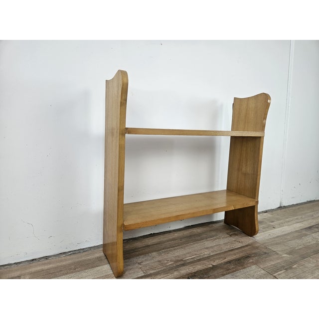 Mid-Century Modern Vintage Ash Wall Shelf, 1960 For Sale - Image 3 of 12