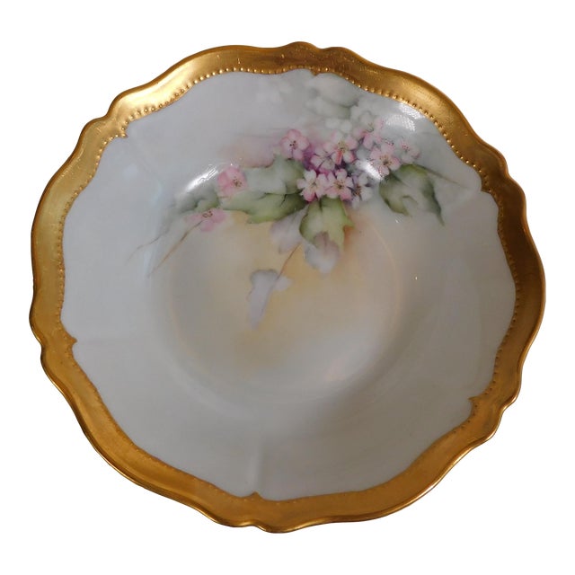 1950s Signed Oe&g Royal Austria Serving Bowl For Sale