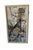 A striking vintage abstract composition with strong Mid-Century Modern influence, featuring an expressive arrangement of...