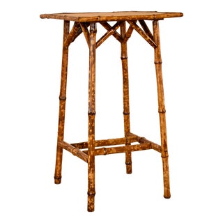 19th Century Tortoise Bamboo Side Table For Sale