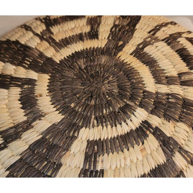 Textile Hand Woven Geometric Basket/Bowl For Sale - Image 7 of 7