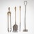Metal Antique Andirons with Fireplace Tools, 1800s, Set of 3 For Sale - Image 7 of 8
