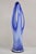Vintage Murano Italy Mid Century Modern Blue Blown Glass Centerpiece Vase For Sale - Image 12 of 12