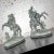 Antique Marly Rearing Horse & Groom Spelter Sculptures After Guillaume Coustou - A Pair For Sale - Image 9 of 13