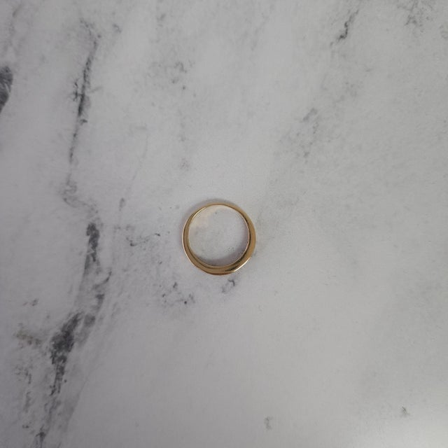 2020s Diamond & Ruby Wedding Band .50cttw 14k Yellow Gold, Size 4 For Sale - Image 5 of 5