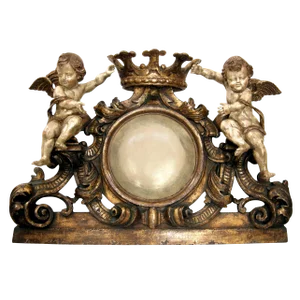 Large Carved Italian Heraldic Crest Over Door by Randy Esada Designs for PROSPR