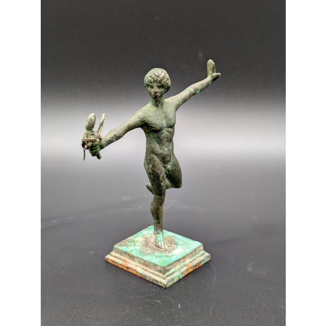 Grand Tour Grand Tour Era Bronze Statuette: "Dancing Satyr" (C. 1660s-1840s) For Sale - Image 3 of 9