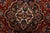 Kashan Rug 4’7” X 7’1” Red Wool Vintage Traditional Hand-Knotted Carpet For Sale - Image 4 of 13