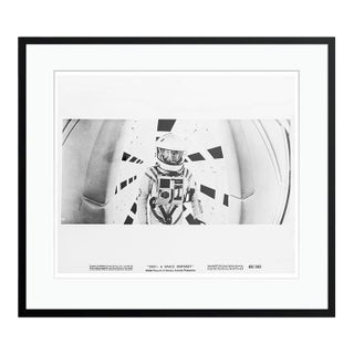 '2001: A Space Odyssey' 1968 Original Vintage Lobby Card Framed in Black For Sale