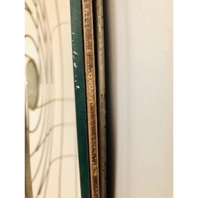 Metal Industrial Fan Cage Mirror For Sale - Image 7 of 8