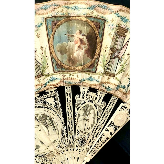 Late 18th-Century Louis XVI Period Framed Folding Fan For Sale In San Francisco - Image 6 of 7