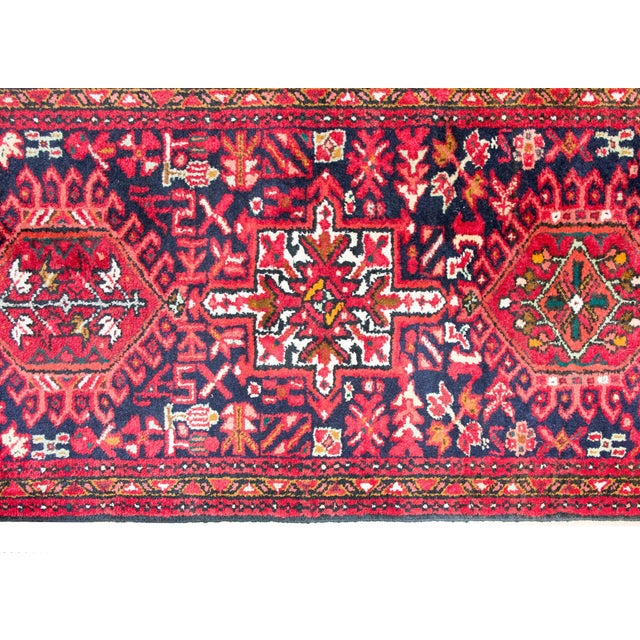 Persian Mid-20th Century Persian Heriz Runner For Sale - Image 3 of 14