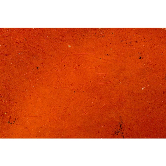 1975 Susana Espinosa Signed Mid-Century Modern Puerto Rico Studio Art Pottery Dish For Sale - Image 9 of 10