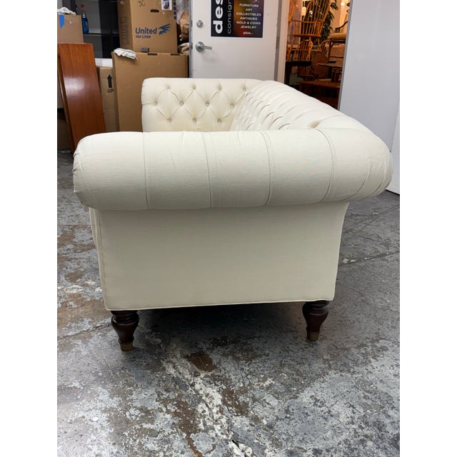 Textile Bespoke Chesterfield Sofa For Sale - Image 7 of 12