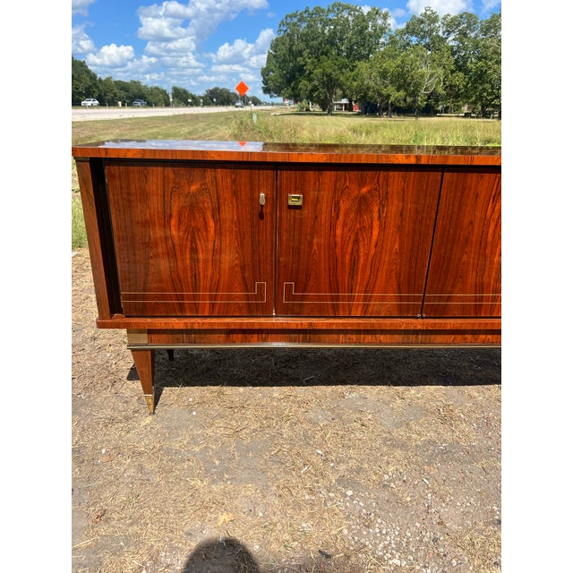 Art Deco French Art Deco 1930's Macassar Ebony Sideboard For Sale - Image 3 of 12