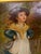 Signed and dated charming oil-on-board of a rosy cheeked little girl. In original period frame.