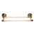 Large Lucite and Brass Towel Rack | Double Bars For Sale
