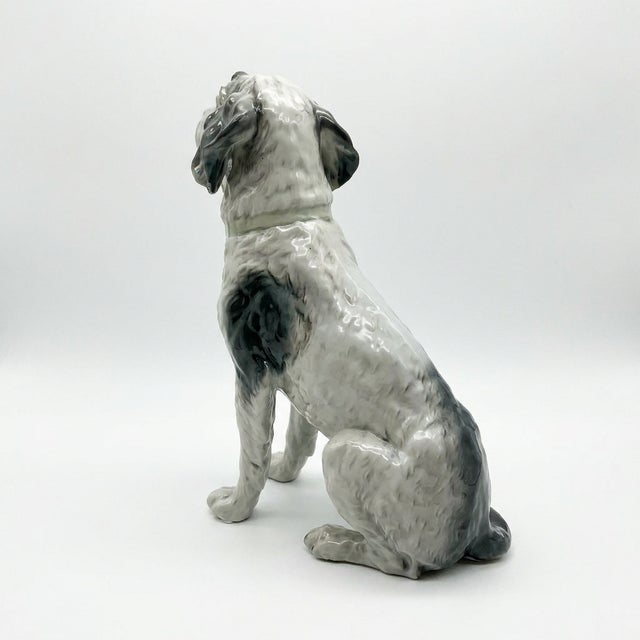 Rare Antique Porcelain Hunting Dog by Ernst Bohne & Söhne of Germany, Circa 1900–1919 For Sale - Image 4 of 11