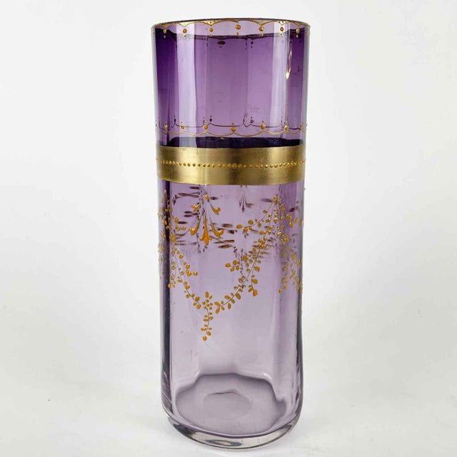 Glass Liberty Vase from Moser, 1920s For Sale - Image 3 of 11