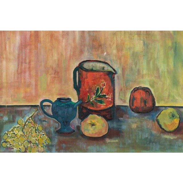 Oil on cardboard realized by Sirio Pellegrini in 1968. Hand signed lower right. Includes a beautiful wooden frame, one-of-...