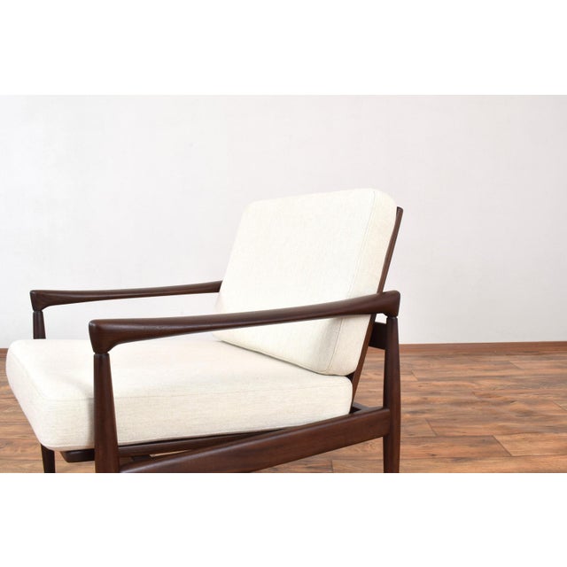 Beige Mid-Century Modern Teak Kolding Lounge Chair by Erik Wørts for Ikea, 1960s For Sale - Image 8 of 12