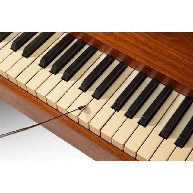 Rare Early Mid Century Modern Baldwin Acrosonic Piano in Walnut, Brass & Caning #759945, Usa, C. 1960s For Sale - Image 13 of 18