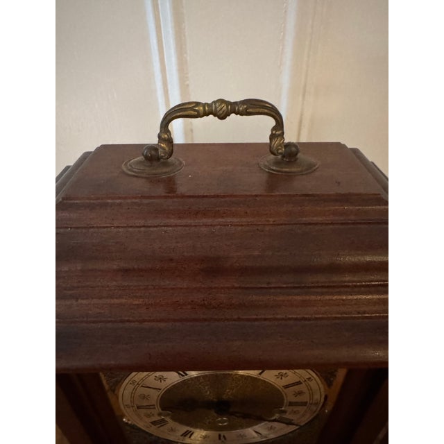 Vintage Chiming Mantle Clock For Sale - Image 9 of 9