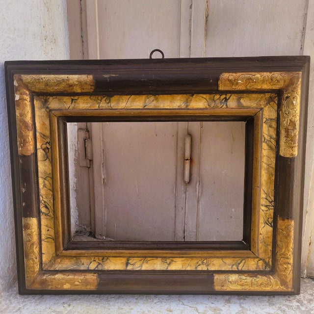Italian Lacquered Wooden Frame, 1800s For Sale - Image 12 of 14